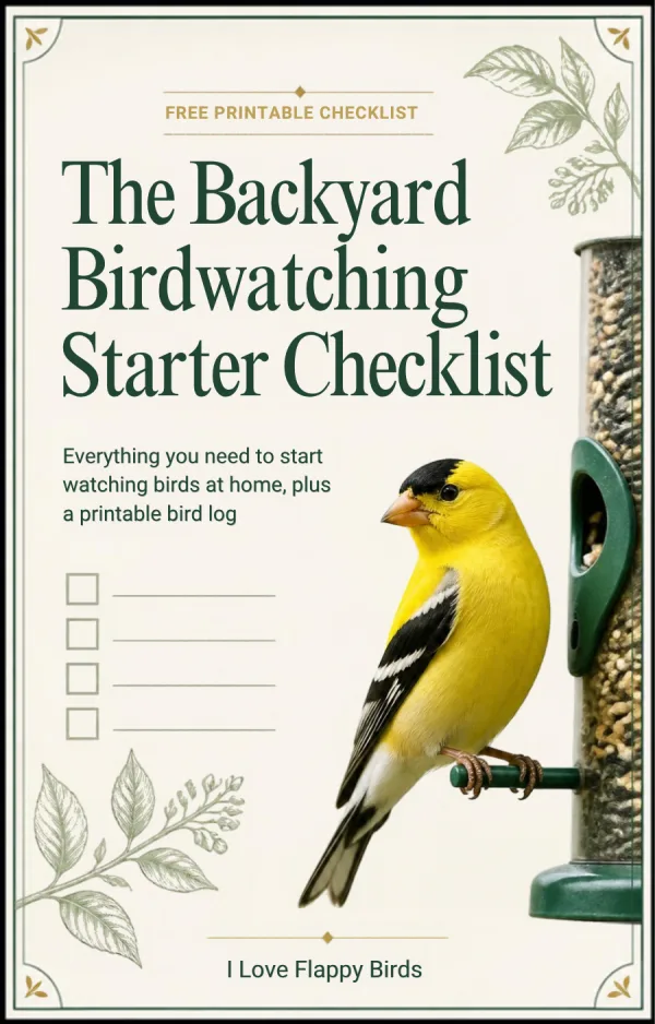 Cover of the Backyard Birdwatching Starter Checklist